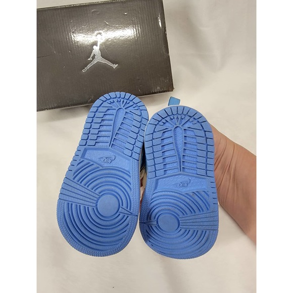 Nike Air Jordan Blue White Sneakers Athletic Toddler, SZ 4C - Picture 7 of 8